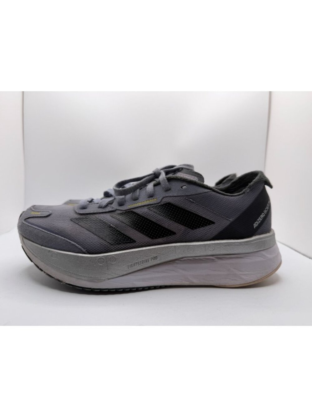 Adidas Adizero Boston 11 Running Sneakers Women's Size 7.5 Silver Violet/Black - Picture 8 of 16